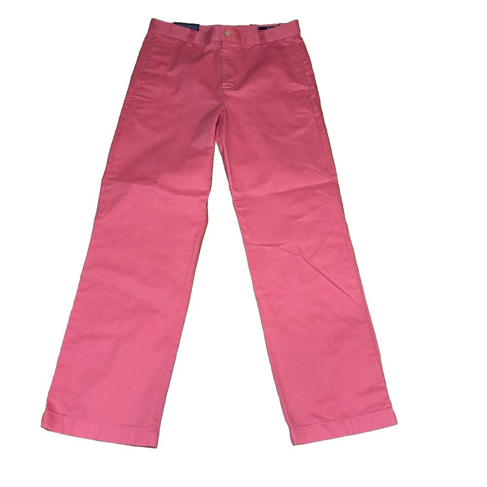 Vineyard Vines Classic Fit Club chino Pants Boys Size 16 Jetty Red NWT $49.50